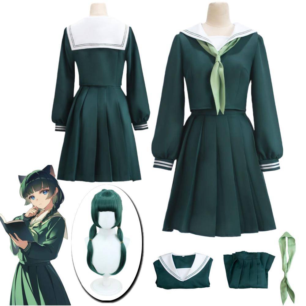 Maomao Cosplay Kostym Apotekarens Dagbok JK Uniform Anime MaoMao JK Kostymer Maskerad Dam Kostym och Peruk cm