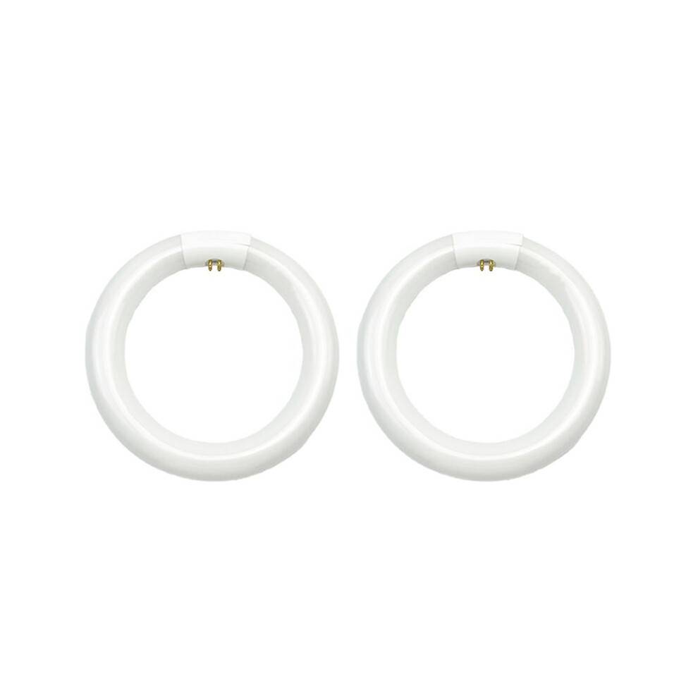 2pcs FC8T9/CW Circular Fluorescent Light Bulb,8Inch Round T9 22W Circline Bulbs Replacement for Circle Ceiling Fixture