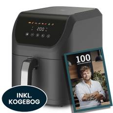 Casper Sobczyk Digital Slim Airfryer 5 Liter - 1500W + Kogebog - 100 Airfryer Opskrifter