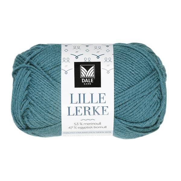 Dale LILLE Lerke 8161 Pink Indhold: 53% merinould, 47% bomuld Vægt/længde: 50 g = ca 142 meter Anbefalede pinde: 2.50-3.00 mm Strikkefasthed: 10 cm = 26-28 m Vaskeanvisning: Uldvask 30 °C / Brug vaskemiddel til uld/silke / Brug ikke skyllemiddel / Tørres fladt..