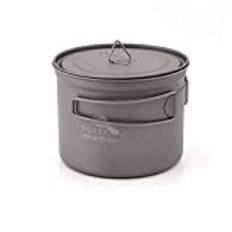 TOAKS Titanium Camping Pot Cup(375ml, 450ml, 550ml, 650ml, 750ml, 800ml, 900ml) … (900ml[POT-900-D115])