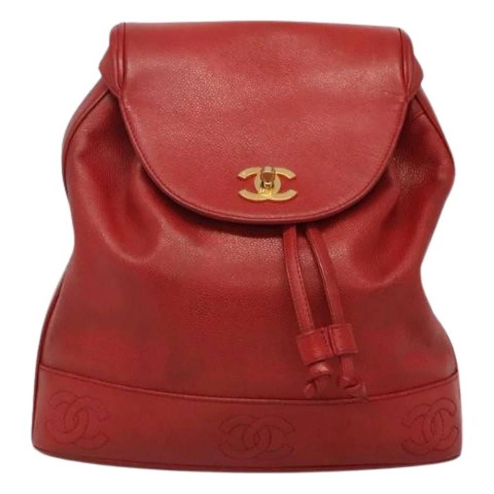Chanel Vintage - Pre-owned Leather Backpack Vintage - Dam - ONE Size - Läder