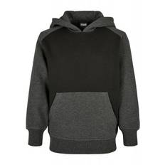 Boys 2-Tone Fake Raglan Hoody (black/charcoal,134/140)