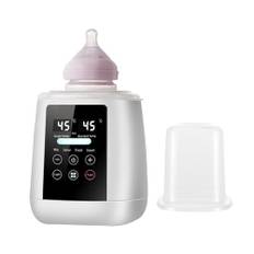 Flaskvärmare baby, snabb uppvärmning, upptining och varmhållning, ångsterilisator, LCD-display, timer, temperaturkontroll, automatisk avstängning, BPA-fri, barnmat för bröstmjölk