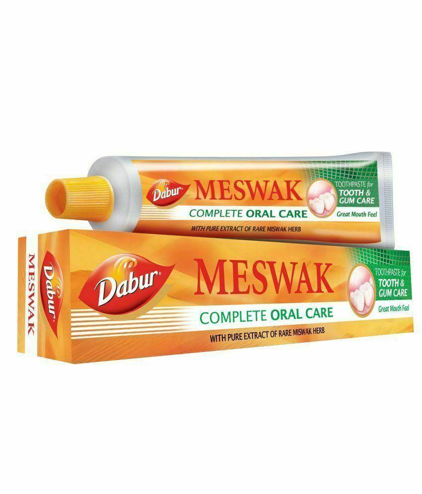5 X Dabur Meswak Tooth Paste 100gm Ayurvedic extract of Miswak plant