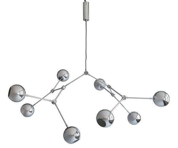 101 CPH Drop Chandelier - Globe - Chrome.