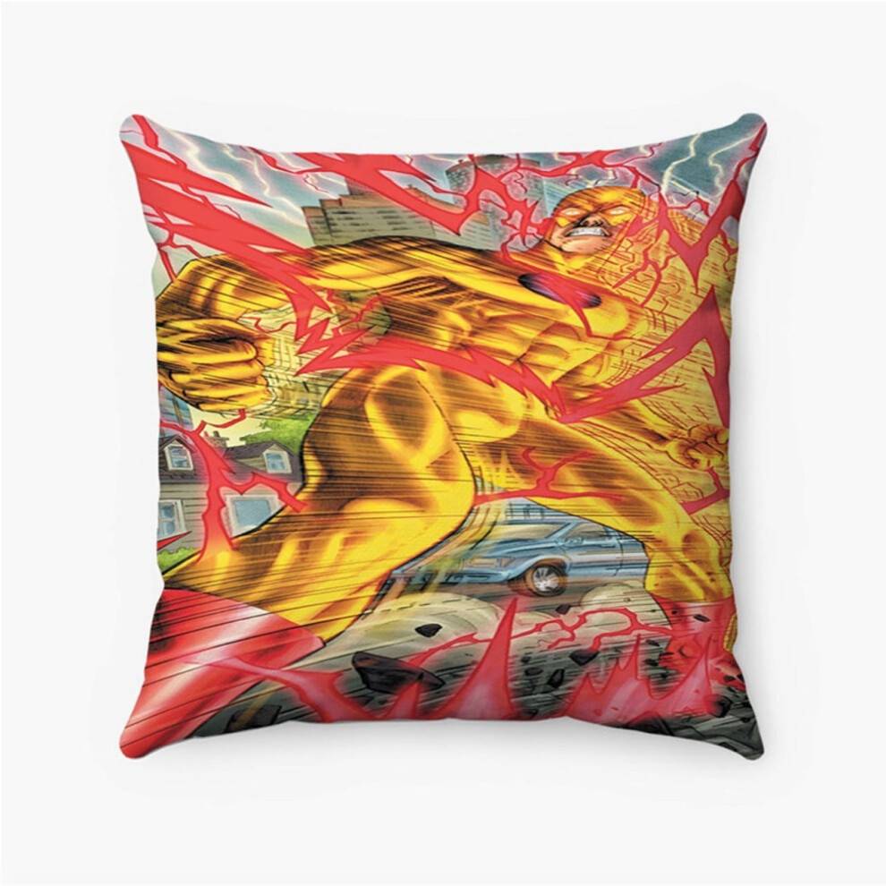 AIVO Zoom DC Comics Anpassat Örngott Personligt Spunnen Polyester Fyrkantigt Örngott Dekorativ Kudde Säng Soffa Prydnadskudde Heminredning tum