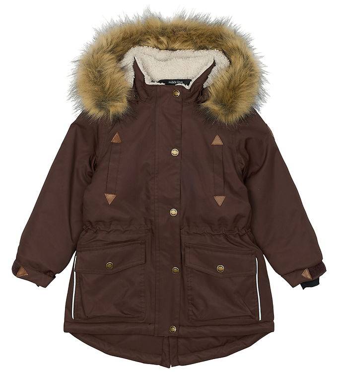 Mikk-Line Vinterjakke - Parka - French Roast - Mikk-Line - 8 år (128) - Vinterjakke