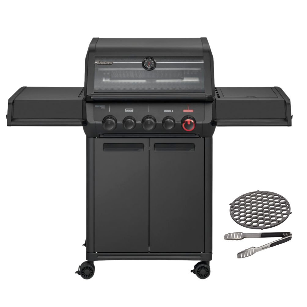 Enders Gasgrill Monroe Pro 3 SIKR Turbo Shadow inkl. Seargrate + Grillzange Mod.2026