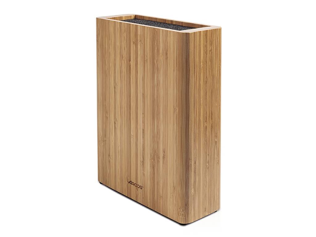 Knivblock, 28x21,5x9 cm, Arcos Universal, Bambus/Polypropylenfiber