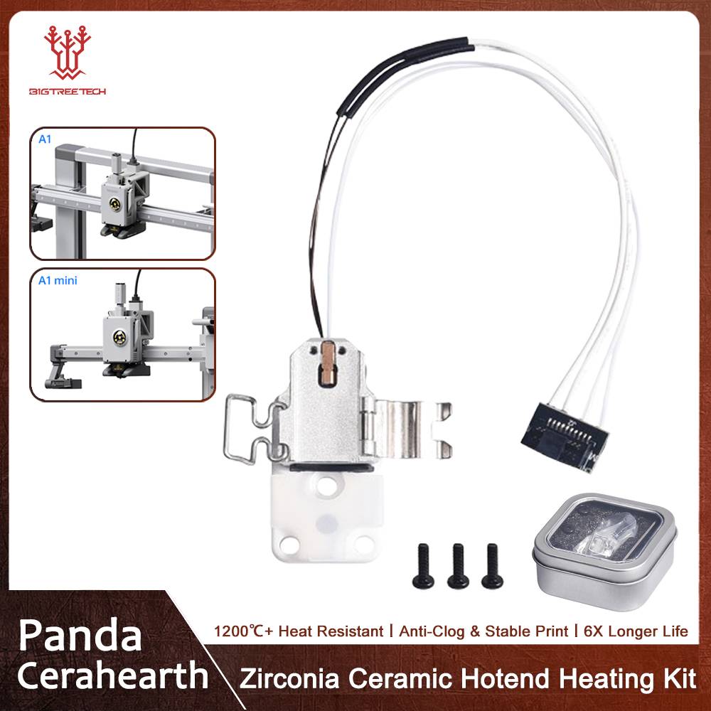 BIGTREETECH Panda Cerahearth Zirconia Ceramic Hotend Hotend Kit High-Tem Insulation Replaceable Element For Bambu Lab A1/A1 Mini