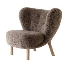 &Tradition Little Petra VB1 Loungestol Oiled Oak & Sheepskin Sahara 17mm