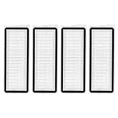 Set med 4 HEPA-filter för Roborock Qrevo S/Qrevo S5V/Qrevo Pro/Qrevo Plus/Qrevo MaxV/Qrevo Curv/Qrevo Curve/Qrevo Edge/Qrevo Curv S5X/Qrevo EDGE S5A/QV 35A/QV 35S robotdammsugartillbehör