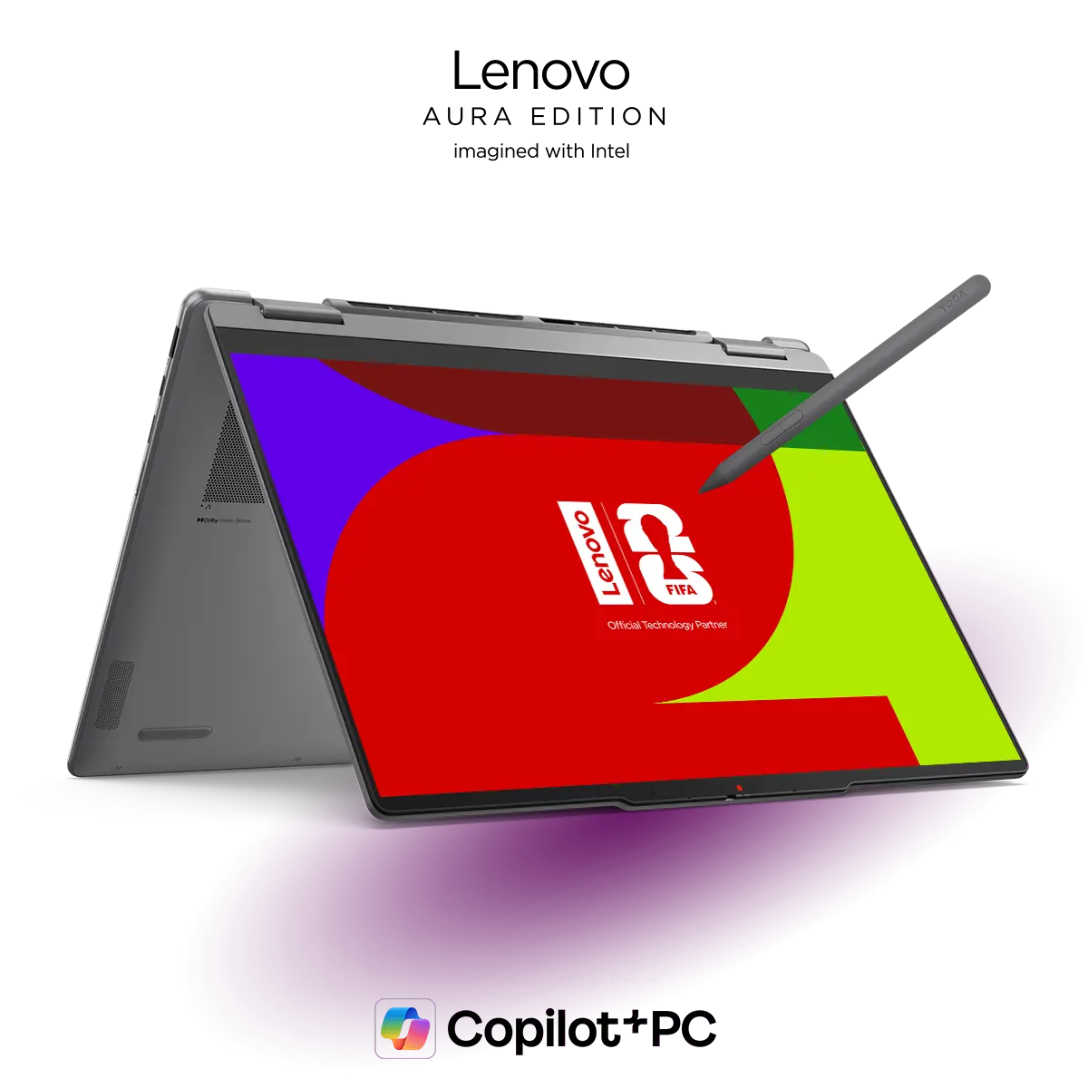 Lenovo Yoga 7i 2-in-1 Gen 11 Aura Edition 14 Intel Intel® Core Ultra 7 355-processor LPE-kärnor upp till 3,50 GHz P-kärnor upp till 4,70 GHz, Windows 11 Home 64, 512 GB SSD M.2 2242 PCIe Gen4 QLC
