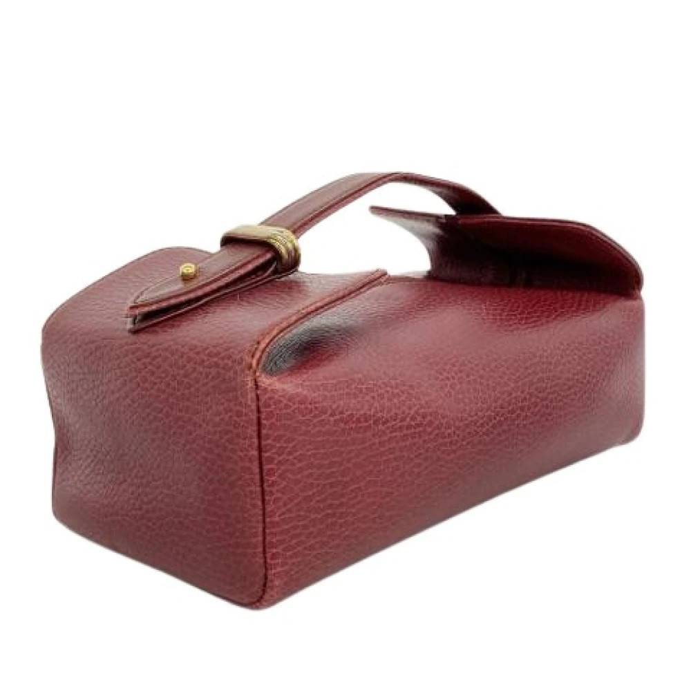 Cartier Vintage Pre-owned Vanity taske - Vintage - Dame - Rød - ONE SIZE - Uld