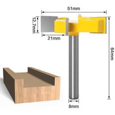 8 mm skaftfræser Cnc fræser, træbearbejdningsfræser høvleværktøj til træbearbejdning