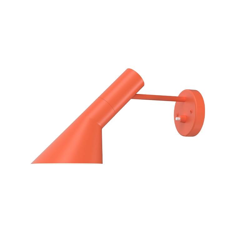 Louis Poulsen AJ vägglampa fast installation orange