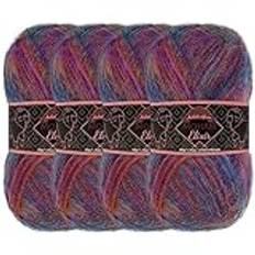 JubileeGarn Mohair Elixir garn – babyullblandning – 50 g/Skein – Bella Luna – 4 skeins