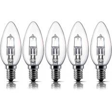 E14 28w Halogen Ljuskällor, Liten Edison Skruvlampa (ses) 2700k Varmvit Dimbar 5-pack