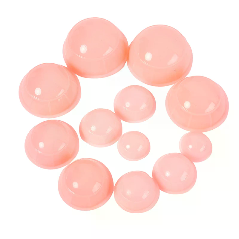 12Pcs Silicone Massage Jars Cupping Set Chinese Therapy Body Massager Anti Cellulite Vacuum Cans