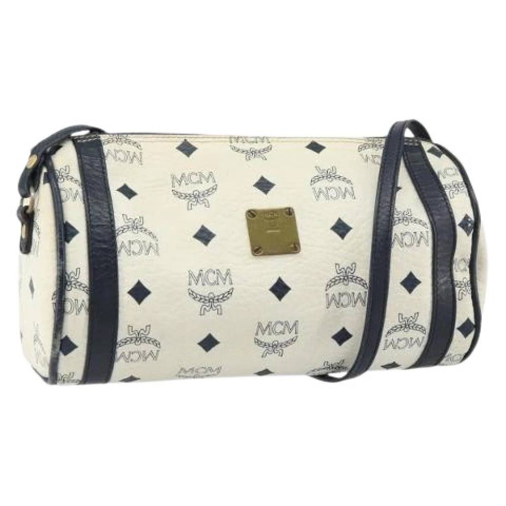 MCM Pre-owned Pre-owned Plastic Skuldertaske - Vintage - Dame - Hvid - ONE SIZE - Uld