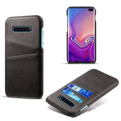 Läderskal Med Kortfack Samsung Galaxy S10 Plus Svart