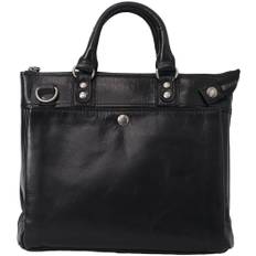 FULL CHROME 2way Tote Shoulder Belt Included Chrome Cowhide Black [Creed] 306C31#10 svart