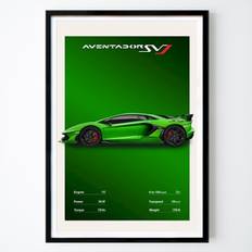 Bil Poster: Lamborghini Aventador SVJ av Bouk de Roeck