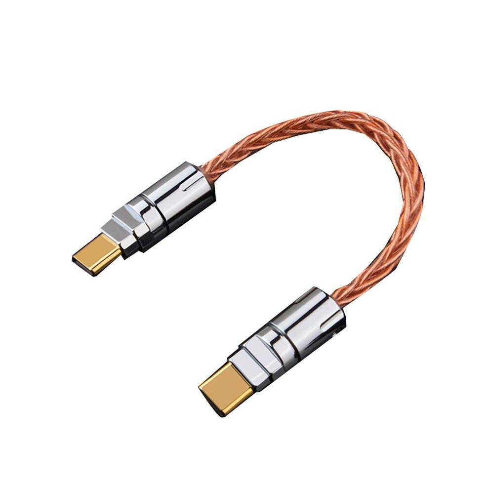 OTG Cable Adapter Type-C to Type-C Cable for / HiFi Portable DAC Headphone Amplifier OTG Audio Adapter