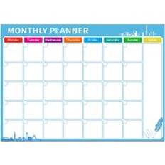 Magnetisk tavla a3 månadskalender, torrradering magnetisk whiteboard ritning för kök kyl kyl hyvel / 42*29.7cm