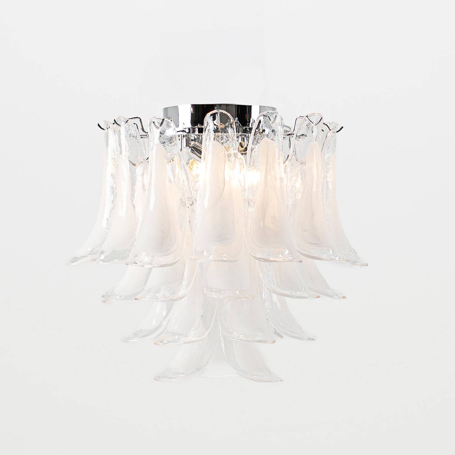 Kristallplafond Ø52xH46cm Klar/Krom - Livorno | Taklampa | Vesani