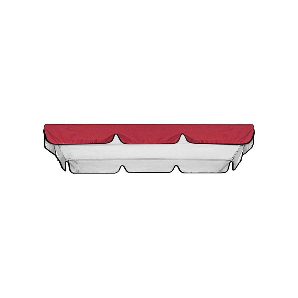Outdoor Swing Top Cover Chair Cover Sun Canopy Cover Park Swing Rain Shelter Waterproof Furniture Cover Red