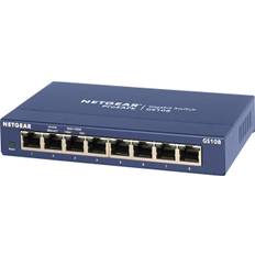 [Genuine Product] NETGEAR Switching Hub 8 Ports 1G Metal Housing Quiet Fanless Limited Lifetime Hardware Warranty Unmanaged Switch GS108-400JPS