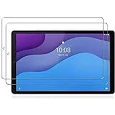 Aswant Lenovo Tab M10 HD Gen 2 skärmskydd [2 st] härdat glas skyddande flim 9H repfri skärmskydd för surfplatta Lenovo Tab M10 HD 2:a generationen 10,1 tum TB-X306X/TB-X306F