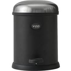 Vipp Vipp12 bin, Black - Ø x H: 16.5 25 cm measur Pedalhinkar Från Magasin (Ø x H: 16.5 x 25 cm - Ø measur)
