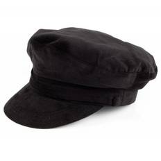 Vegamössa / Skepparmössa - Jaxon Hats Corduroy Fiddler Cap (svart) (Storlek: Small - 54-55 cm)