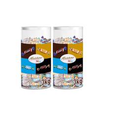 Miniatures Mix | 2 x 3kg | Mini Schokoriegel | Großpackung Schokolade | Party Mix | Mars, Snickers, Bounty & Twix Schokoriegel