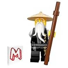 LEGO Ninjago Minifigure - Sensei Wu (Black Robe and Staff) Display Stand 70670