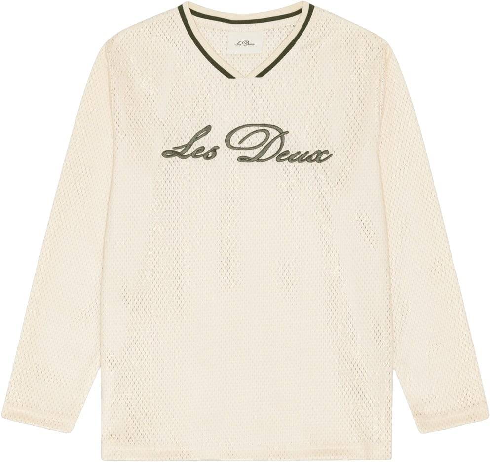 Les Deux Mesh LS Tshirt Kids Str 122/128 - Ivory T-shirts hos Magasin.