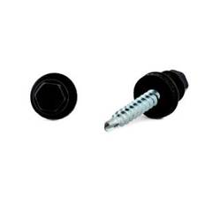 FARMARSKRUV 4,8x64 100st/frp MED BRICKA 14MM FZB RAL 9011 SVART
