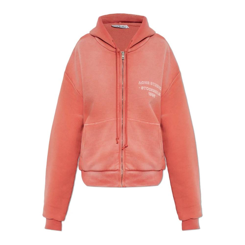 Acne Studios- - Sprayed Zip Hoodie Sweatshirts & Hoodies - Dam- M- Bomull