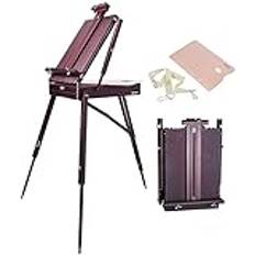 Large Easels Floor Display Tripod Artist Easel with Drawer Collapsible Studio Desktop Easel Artist Outdoor Painting Canvas Display Stand Painting Stand Black