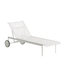 Knoll - 1966 Adjustable Chaise Lounge, Vit - Liggestole og solsenge - Richard Schultz - Metal