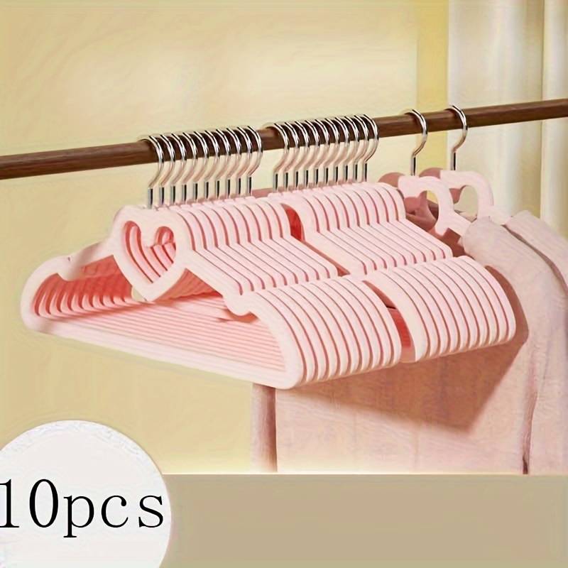 10-pack Kids Velvet Hangers With 360 Degree Rotating Hook - Non-slip Space Child Hangers For Wardrobe, Durable And Long-lasting Hangers
