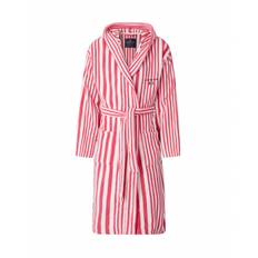 Lexington Pink/White Monroe Cotton Velour Hoodie Robe L