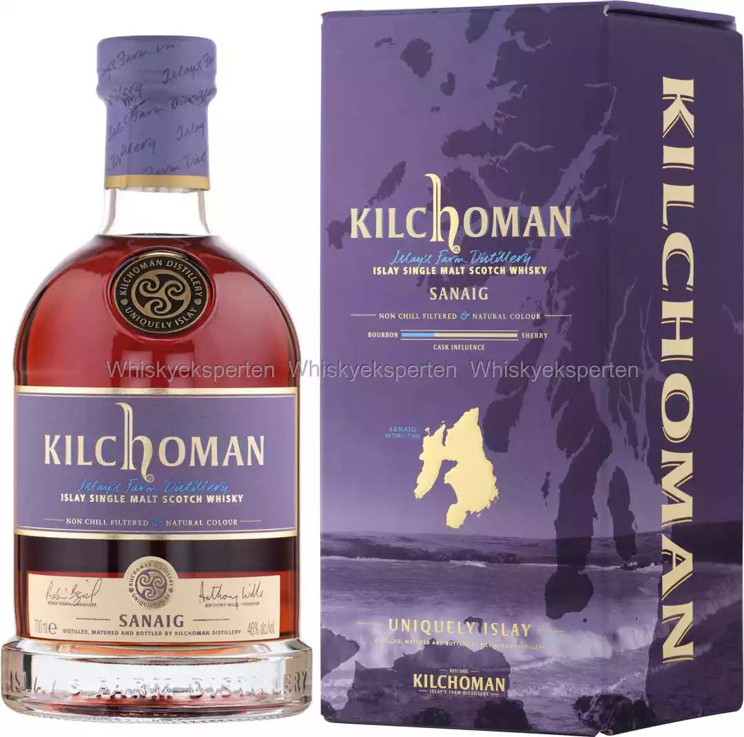 Kilchoman Sanaig 70 cl, 46%