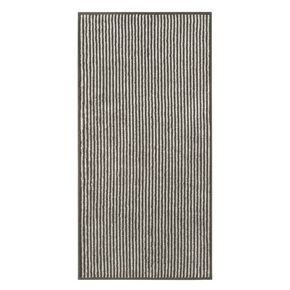 Cawö Håndklæde Serie - Luxury Two Tone Stripes Basalt.