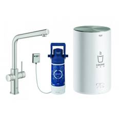 GROHE Red Duo Küchenarmatur und Boiler M-Size L-Auslauf supersteel 30327DC1