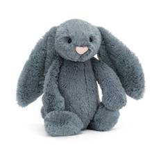 Jellycat Bashful kanin, Dusky Blue Mellem 31 cm.