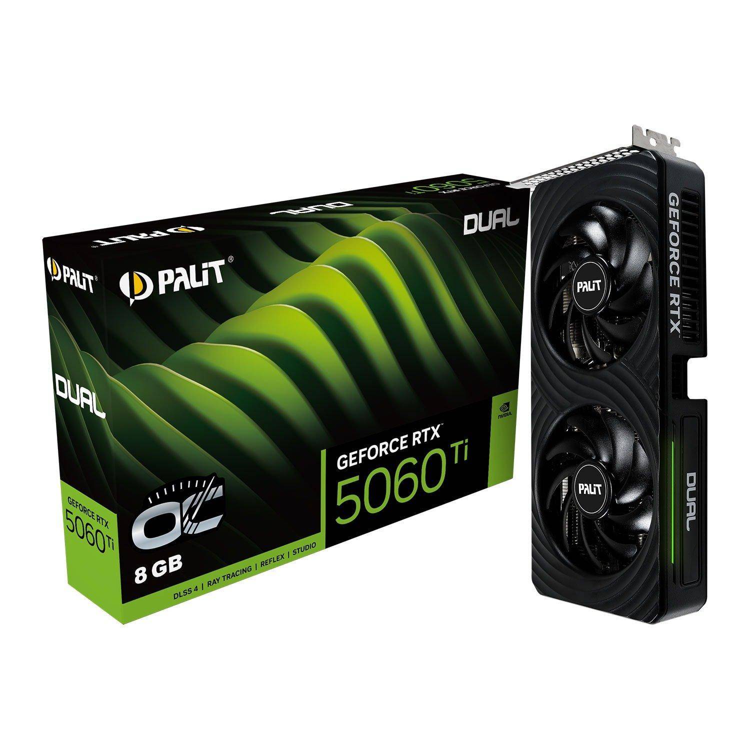 Palit Nvidia Geforce Rtx 5060 Ti Dual Graphics Card For Gaming - 8Gb